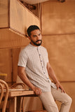 The Nest Men Oriental Shirt - Earth Checked