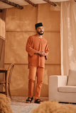 The Nest Men 3/4 Sleeve Kurta - Brown