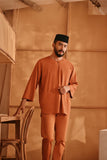 The Nest Men 3/4 Sleeve Kurta - Brown