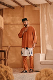 The Nest Men 3/4 Sleeve Kurta - Brown