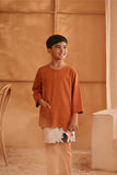 The Nest 3/4 Sleeve Kurta - Brown