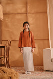 The Nest Back Pleated Blouse - Brown