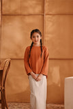 The Nest Back Pleated Blouse - Brown