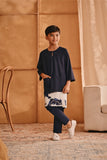 The Nest 3/4 Sleeve Kurta - Navy Blue