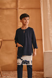 The Nest 3/4 Sleeve Kurta - Navy Blue