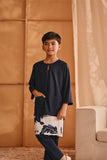 The Nest 3/4 Sleeve Kurta - Navy Blue