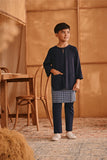 The Nest 3/4 Sleeve Kurta - Navy Blue