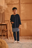 The Nest 3/4 Sleeve Kurta - Navy Blue