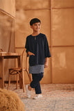 The Nest 3/4 Sleeve Kurta - Navy Blue