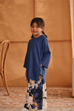 The Nest Kurung Riau Top - Steel Blue