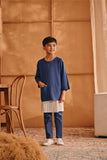 The Nest 3/4 Sleeve Kurta - Steel Blue