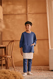 The Nest 3/4 Sleeve Kurta - Steel Blue