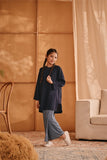 The Nest Kurung Riau Top - Navy Blue