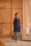 The Nest Kurung Riau Top - Navy Blue