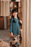 The Bay Broderie Kurung Blouse - Emerald Green