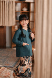 The Bay Broderie Kurung Blouse - Emerald Green