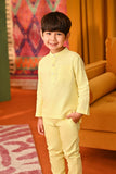 The Rasa Cinta Baju Melayu Top - Light Yellow