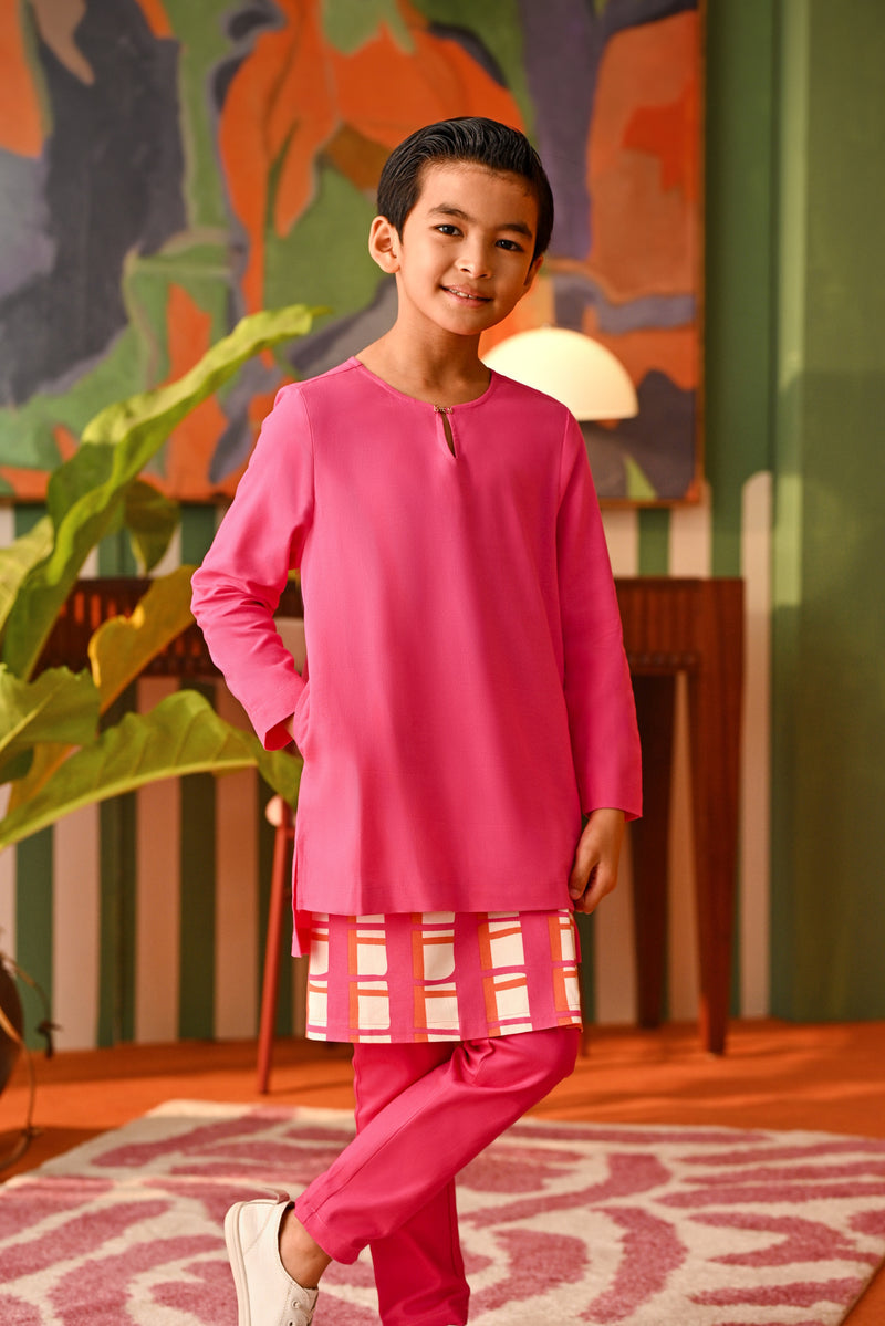 The Rasa Cinta Kurta - Fuchsia Pink