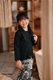 The Bay Broderie Kebaya Top - Black