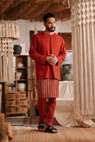 The Bay Men Kurta - Terracotta