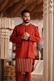 The Bay Men Kurta - Terracotta