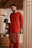 The Bay Men Kurta - Terracotta