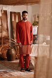 The Bay Men Kurta - Terracotta