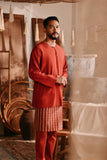 The Bay Men Kurta - Terracotta