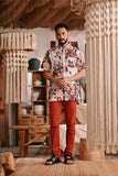 The Bay Men Batik Shirt - Blooming