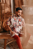 The Bay Men Batik Shirt - Blooming