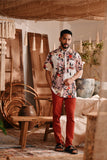 The Bay Men Batik Shirt - Blooming