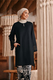 The Bay Women Summer Kurung Top - Black