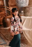 The Bay Broderie Kurung Blouse - Blooming