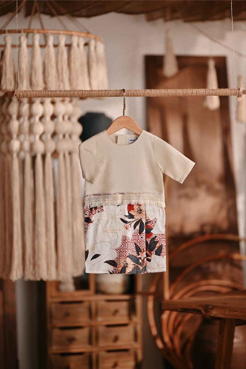 The Bay Babies Summer Kurung - Khaki