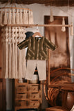 The Bay Babies Kurta - Olive Stripe