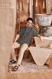 The Bay Men Batik Shirt - Black Safari