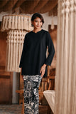 The Bay Women Broderie Kurung Blouse - Black