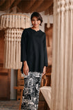 The Bay Women Broderie Kurung Blouse - Black