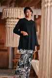 The Bay Women Broderie Kurung Blouse - Black