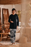 The Bay Women Broderie Kurung Blouse - Black