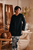 The Bay Women Broderie Kurung Blouse - Black