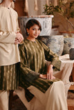 The Bay Women Summer Kurung Top - Olive Stripe