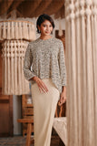 The Bay Women Flare Blouse - Champagne Safari