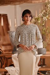 The Bay Women Flare Blouse - Champagne Safari