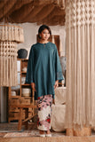 The Bay Women Summer Kurung Top - Emerald Green