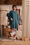 The Bay Women Summer Kurung Top - Emerald Green