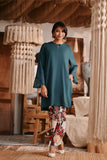 The Bay Women Summer Kurung Top - Emerald Green