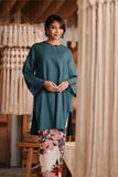 The Bay Women Summer Kurung Top - Emerald Green