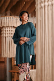 The Bay Women Summer Kurung Top - Emerald Green