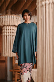 The Bay Women Summer Kurung Top - Emerald Green